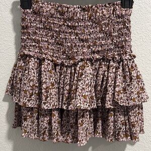Floral Ruffle Skirt By Together